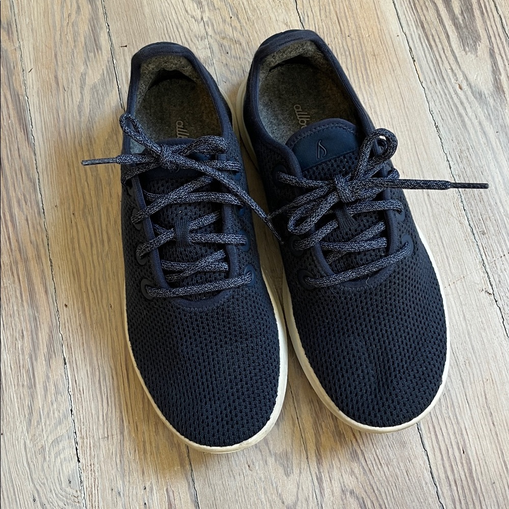allbirds Women's Navy Knit Lace-Up Athletic Shoes